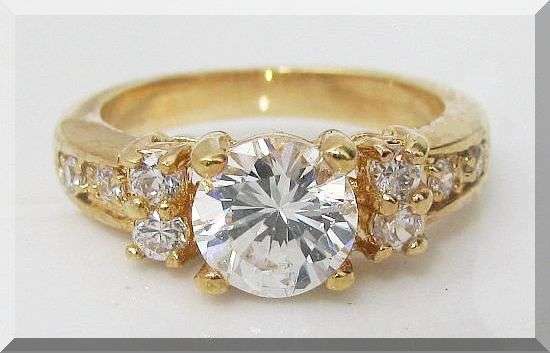 **FREE SHIPPING!** 1.50CTW GRAND BRILLIANT CUT ENGAGEMENT RING size 4