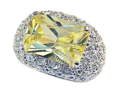 **DIRECT IMPORT!**HUGE SIZZLING CITRINE RING!!! 6.00 CTW ACCENTED CLAD IN 18K GOLD size 7