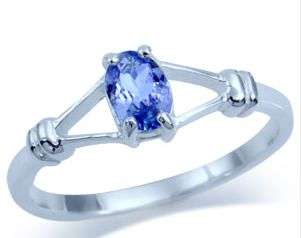 **INTERNATIONAL SHIPPING!**0.49ct STUNNING TANZANITE SOLID STERLING SILVER RING SZ 8