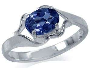 **INTERNATIONAL SHIPPING!!!**LOVELY LARGE LOLITE RING  IN ELEGANTLY STYLED .925 SILVER SIZE 7