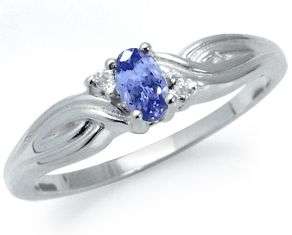 **Insured intl shipping!**100% GENUINE NATURAL SWIRLING TANZANITE .925 STERLING SILVER RING sz8