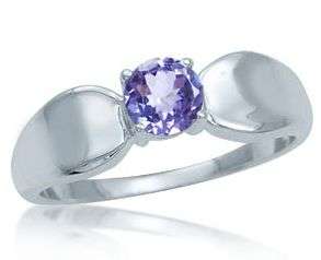 *FREE SHIPPING**Natural Tanzanite 925 Silver Solitaire Ring sz5