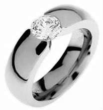 FREE SHIPPING! LOW START! SOLID TITANIUM HIGHLY POLISHED WEDDING RING SZ 9