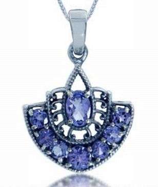 **SAVE R1000,s!** 100% GENUINE 1.69 ct.Natural Tanzanite 925 Silver Filigree Pendant *SEE FULL SET!*