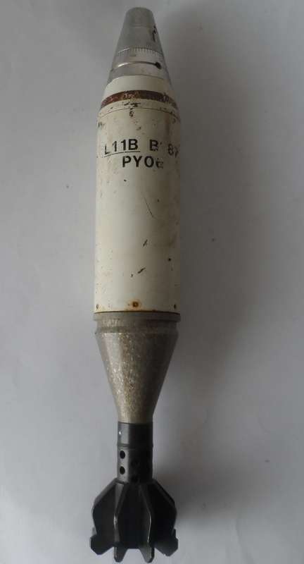 60mm Illuminating Mortar Round - Inert -Border War Era