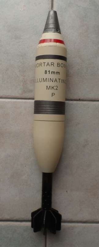 81mm Illuminating Mortar Round - Border War Era - Inert