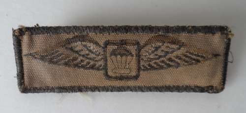 SA Army Parachute Instructors Cloth Wing