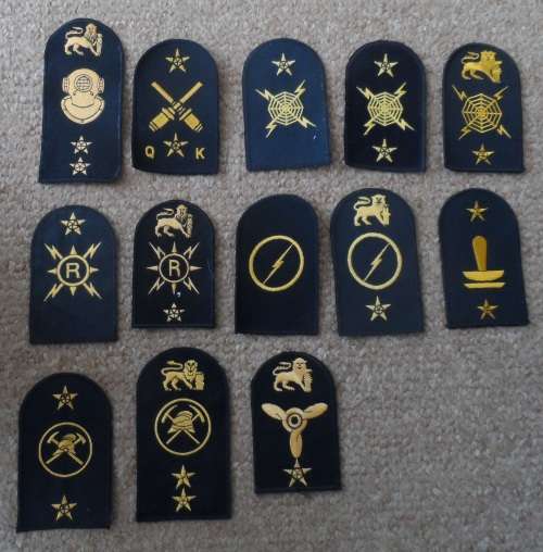 SA Navy Rating Badges x13