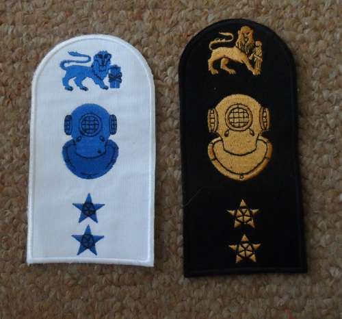 SA Navy Diver Rating Badges x2