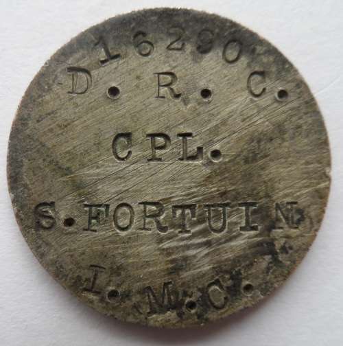 Trench Art - Dog Tag - I.M.C.