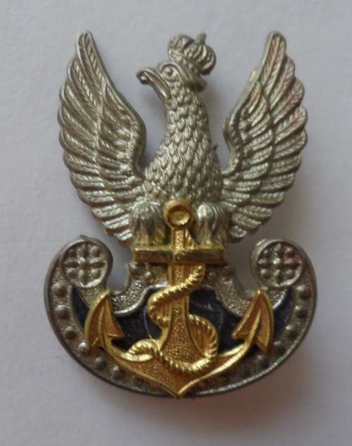 WW2 Polish Navy Cap Badge - Rare