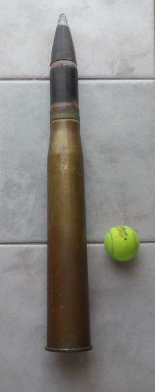 6 Pounder Anti-Tank Shell - inert