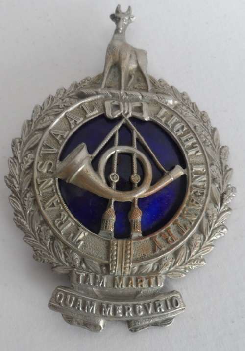 Transvaal Light Infantry Helmet Badge 1903 - 07