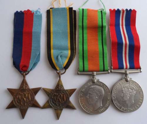 WW2 Royal Air Force Group of 4 Medals (Air Crew Europe Star)