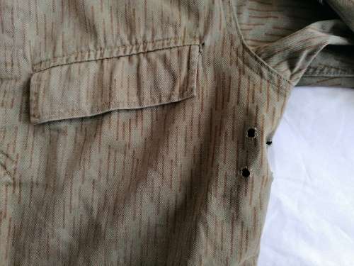 East German Strichtarn Raindrop Camo Combat Shirt