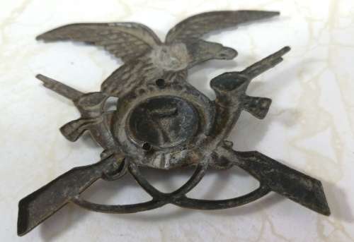 Italian WW2 Era Alpini Mountain Troops Cap Badge 7th