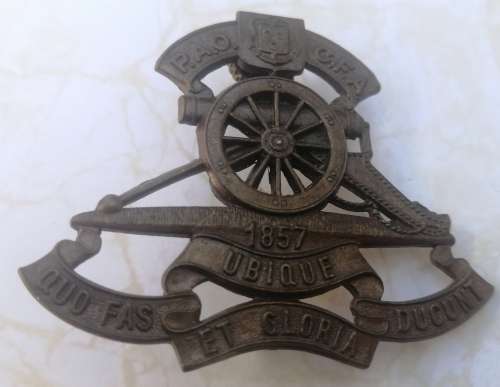 Prince Alfred`s Own Cape Field Artillery Cap Badge 1959 - 63