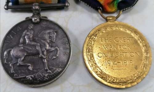 British WW1 Medal Group x2 `M` prefix