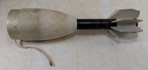 81mm Illumination Mortar Round Tail Section - inert