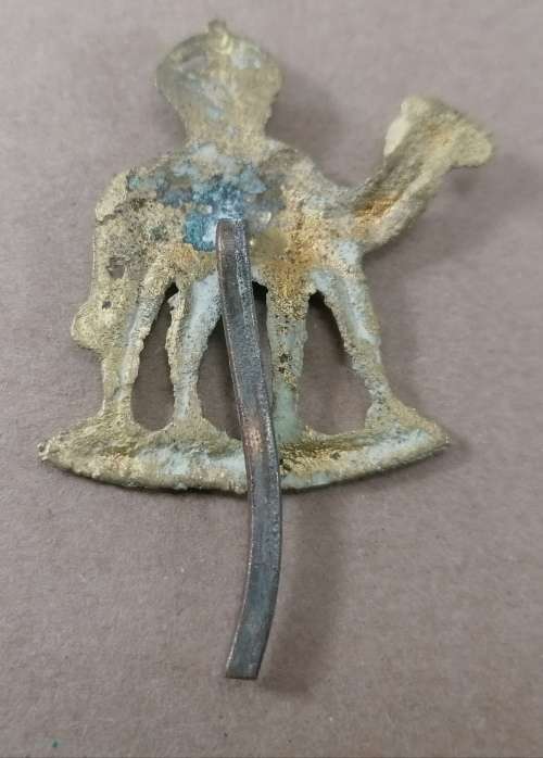 WW1 Era New Zealand Camel Corps Cap Badge