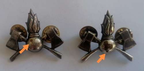 SWATF Engineer Corps Collar Badges