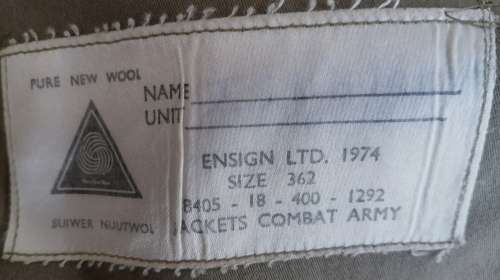 SADF Era Combat `Bunny` Jacket