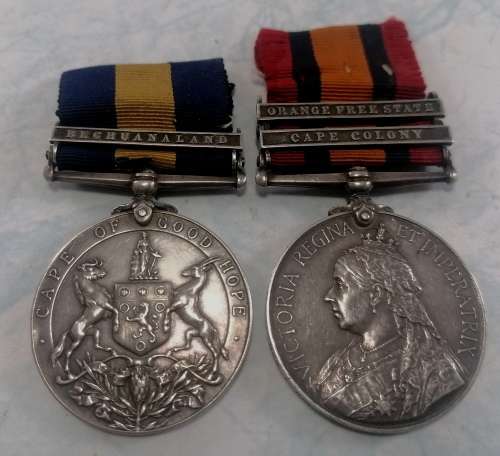 Cape of Good Hope General Service Medal and Queen`s South Africa Medal Group - Cape Police