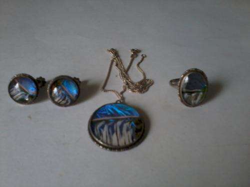 Butterfly Wing Jewellery, Mott - set