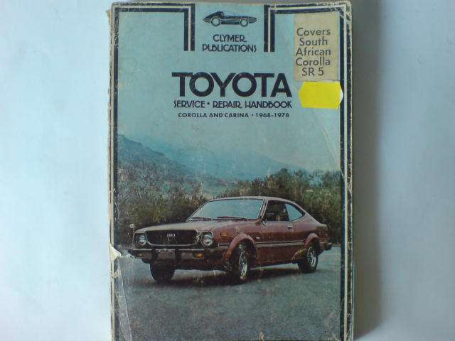 TOYOTA COROLLA & CARINA WORKSHOP MANUAL