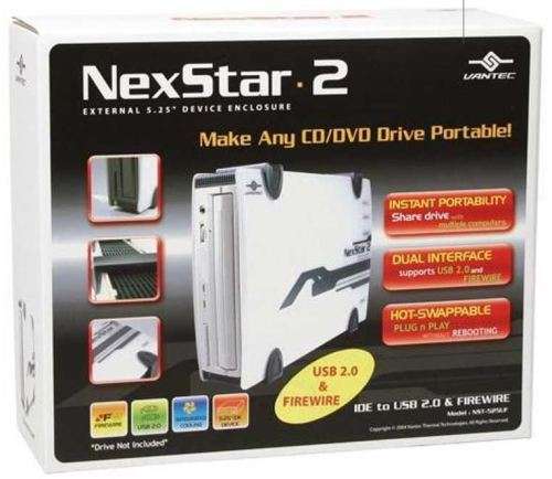 VANTEC NEXSTAR.2 External IDE 5.25` DEVICE to USB 2.0 Enclosure
