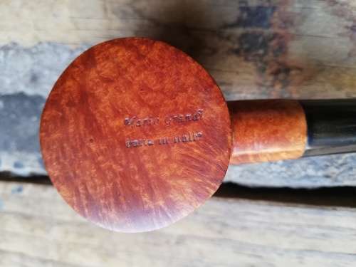 Mario Grandi smoking pipe