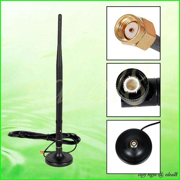 2.4G 10 dBi Wireless WIFI Booster Antenna RP-SMA + Base