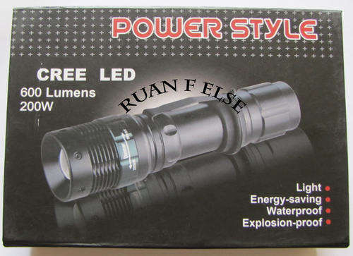 600LM CREE LED Rechargeable Flashlight 200W **New Arrival** LIMITED STOCK