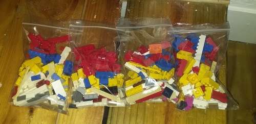 100 Genuine LEGO Blocks and Pieces