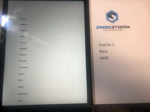 iPad Air 2 - iCloud Locked *Cracked Screen* Parts or Repair