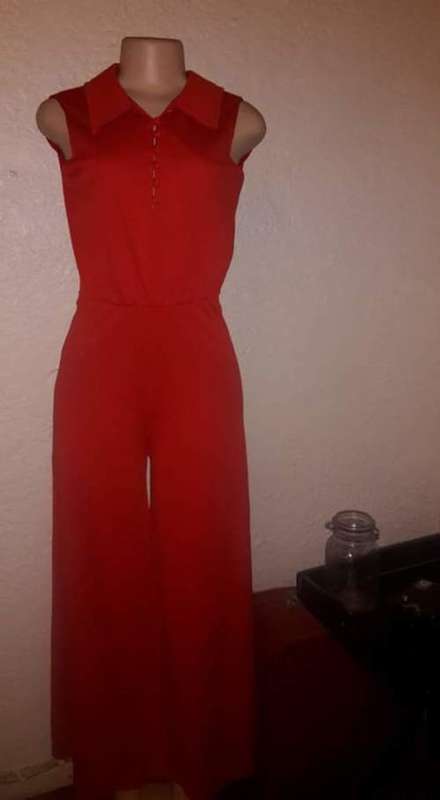 Vintage Red Jumpsuit