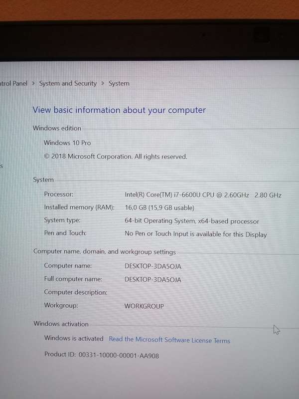 Dell Latitude 7480*WARRANTY 2021*i7 6600u*16GB RAM*256GB M.2 SSD