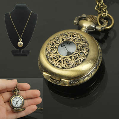 Unique Quartz Pocket Watch with Hanging Neck Chain
