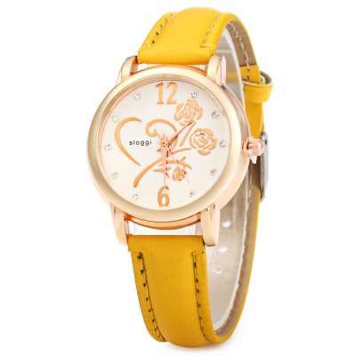 Women Quartz Wrist Watch  -  YELLOW