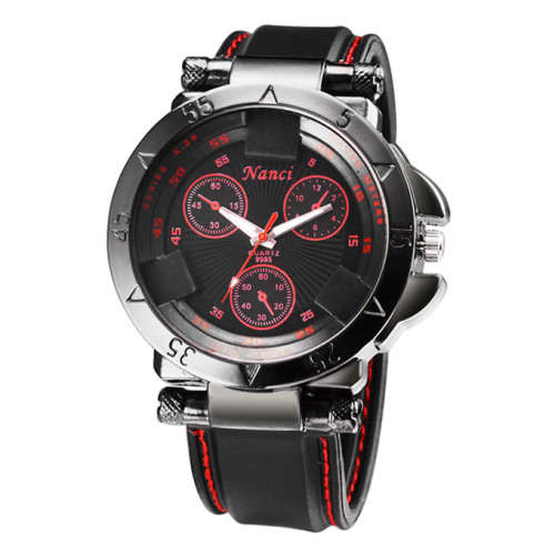 Leisure Series Men Sports Quartz Watch - RED