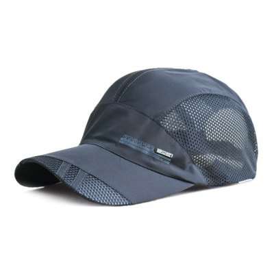 Mesh Breathable Baseball Hat  -  DEEP GRAY