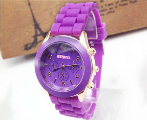 Ladies Quartz Select Fashion - Custom Made Silicone Watch - PURPLE