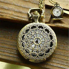 Vintage Design Bronze Quartz Pocket Watch
