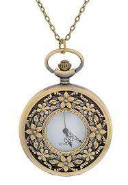 Godagoda Vintage Design Bronze Quartz Pocket Watch