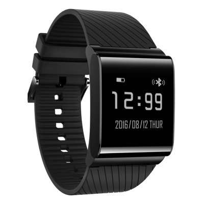 X9 Plus BLE 4.0 Smart Wristband  -  RUBBER STRAP  BLACK