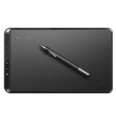 UGEE EX07 Digital Painting Graphic Tablet with P50S Drawing Pen  -  BLACK