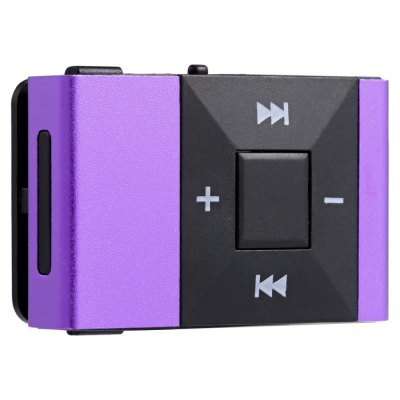 Mini Clip MP3 Music Audio Player  -  PURPLE