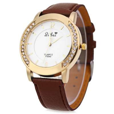 Ladies Analog Quartz Watch  -  COFFEE