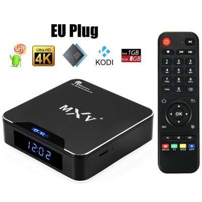 MXV+ S905 TV Box Android 5.1  -  EU PLUG  BLACK