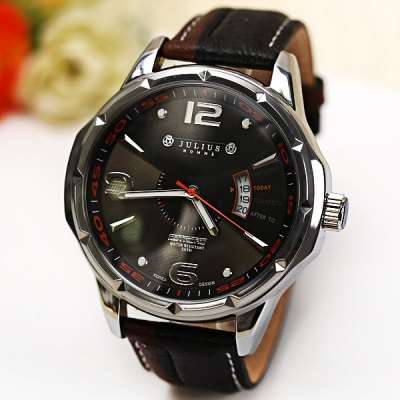 Julius Luxury Waterproof Watches   -  BLACK